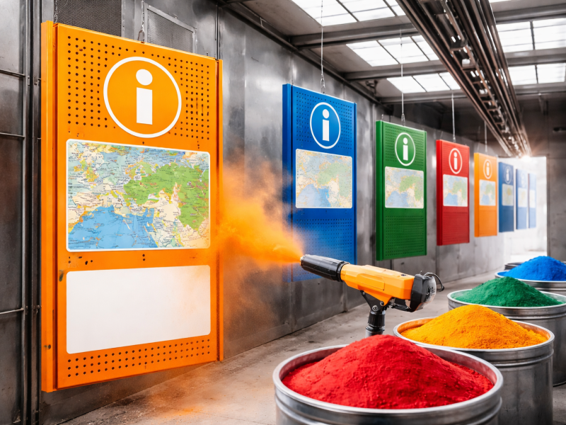 Farba proszkowa do Tablic Informacyjnych